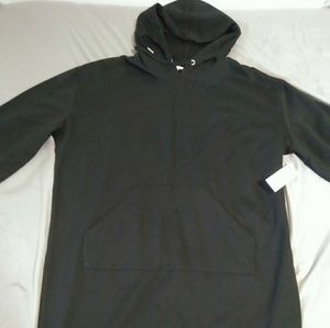 BALLON SLV HOODIE DRESS BLK